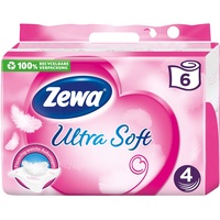 Zewa Toilettenpapier trocken Ultra Soft, Megpack mit 5 x 6 Rollen (je 150 Blatt)