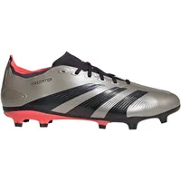adidas Predator League FG Platinum Metallic / Aurora Black / Turbo 46    