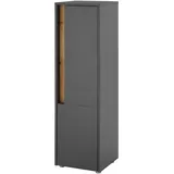Home Affaire CITY/GIRON Hochschrank 34 x 114 cm Grau Kunststoff