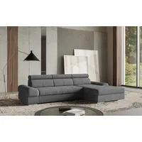 sit&more Ecksofa »Broadway L-Form«, inklusive Kopfteilverstellung, wahlweise mit Bettfunktion grau