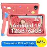 VekfulPC K10 Kinder Tablet 10.1" Andriod15 12GB+64GB 5000mAh Widevine L1 5G WiFi