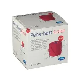Hartmann Peha-haft Color Fixierbinde latexfrei 8cmx20m rot