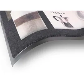 Primaflor Primaflor-Ideen in Textil Küchenläufer »ENJOY COFFEE, Made in Belgium«, rechteckig, 6,5 mm Höhe, Motiv Kaffee, mit Schriftzug, 50x150 cm, rutschhemmend, waschbar