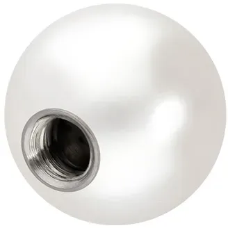 Echte Frischwasserperle mit Titangewinde