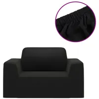 vidaXL Sofahusse Stretch Schwarz 100% Polyester
