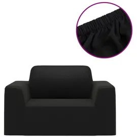 vidaXL Sofahusse Stretch Schwarz 100% Polyester