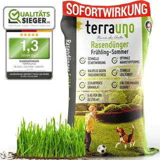 TerraUno Rasendünger Dünger Frühjahr Sommer Langzeitwirkung Sofortwirkung Aktion
