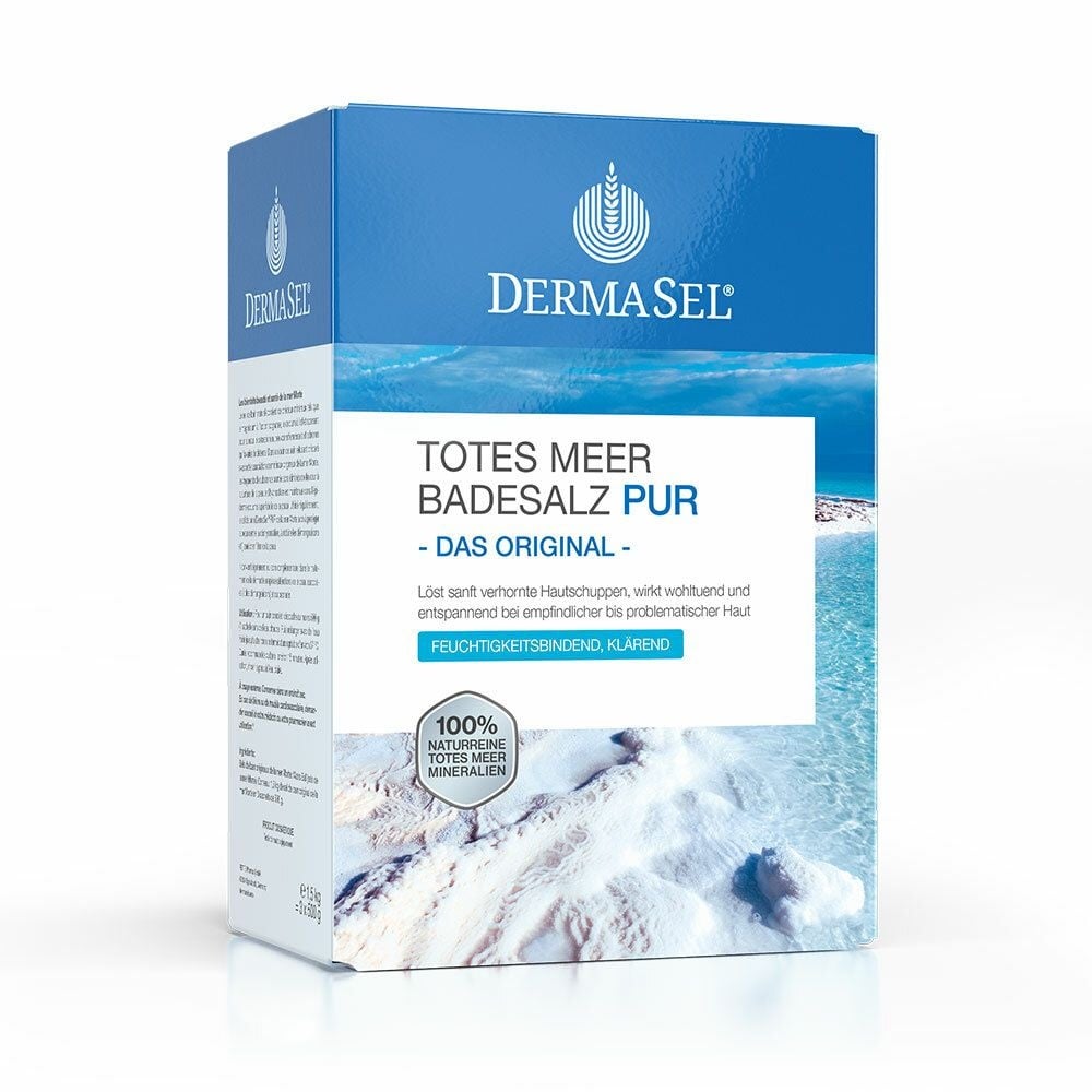 DermaSel® Sels de bain de la mer Morte Pur 1,5 kg sel de bain