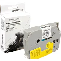 Ampertec P-Touch Band kompatibel zu TZe-FX221 schwarz auf weiß