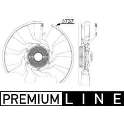 Lüfter Motorkühlung MAHLE CFF 522 000P