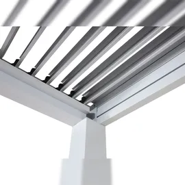 Mendler Pergola HWC-L46 3 x 3 m Weiß