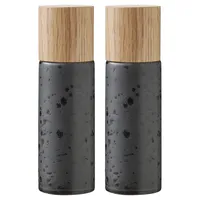 Bitz Salz- & Pfeffermühle Set 2-tlg. 17 cm schwarz