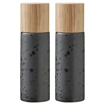 Bitz Salz- & Pfeffermühle Set 2-tlg. 17 cm schwarz