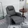 Laiham Massagesessel Relaxsessel Fernsehsessel Massage Liegefunktion TV Sessel Pol... - Grau