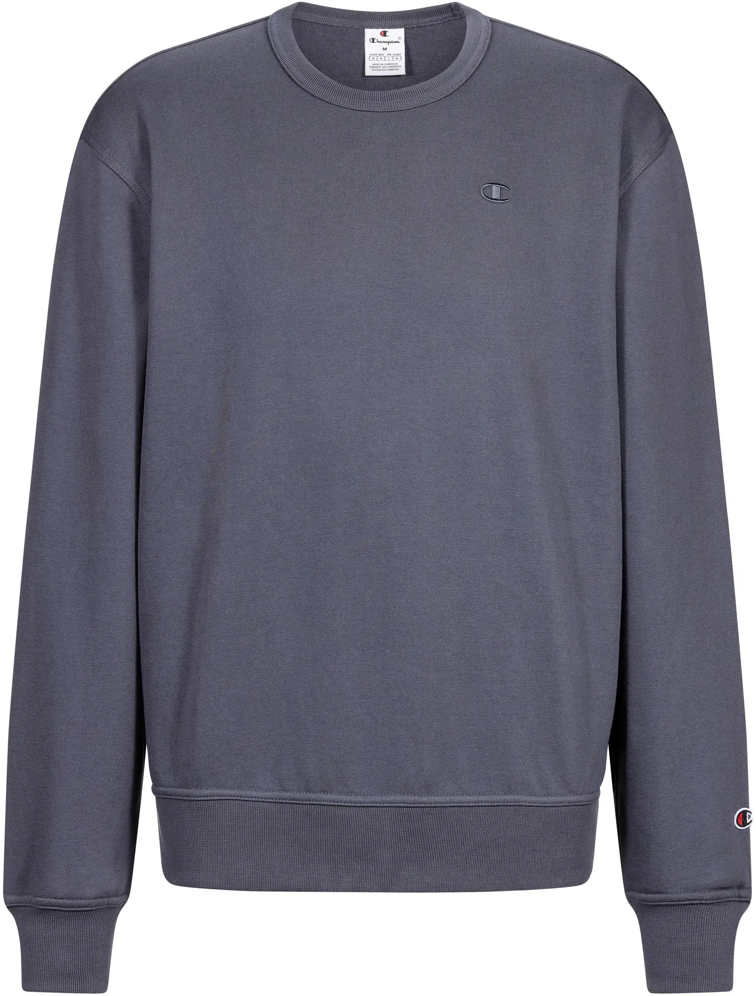 CHAMPION Sweatshirt Herren in nine iron, Größe L - grau