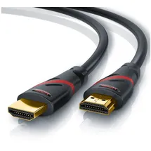 CSL HDMI-Kabel 2.1 15 m rot/schwarz