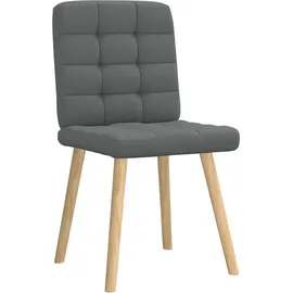 vidaXL Esszimmerstühle 2 Stk. Dunkelgrau Stoff
