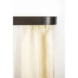 GARESA Schienensystem GARESA "Kunststoffschiene mit Blende", grau (wengefarben), L:450cm, Kunststoff, Gardinenstangen, Schienensystem, seitlich mit 2 Rundbögen (kein Spalt zwischen Vorhang und Wand)