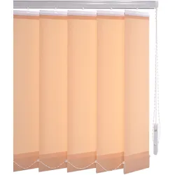 Lamellenvorhang LIEDECO "Vertikalanlage 89 mm" Gr. 1, beige (sand), B:100cm H:180cm, Jalousien