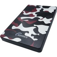 Sonnics 500GB Rot Camo Externe tragbare Festplatte Typ C USB 3.1 kompatibel mit Windows-PC, Mac, Smart TV, Xbox One/Series X und PS4/PS5