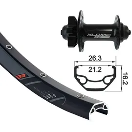 XLC Vorderrad 26x1.9 FW-A06 6-Loch schwarz