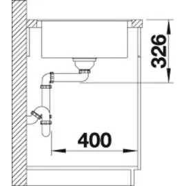 Blanco Metra XL 6 S-F weiß + Excenterbetätigung
