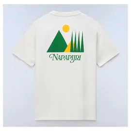 Napapijri Yose Kurzarm-t-shirt - White Whisper - XL