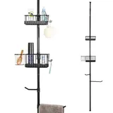 bremermann Teleskop-Badregalmax. 290 cm schwarz | Gr.: onesize