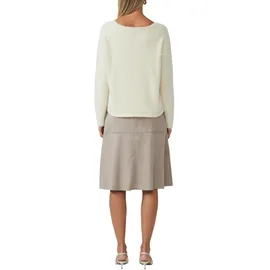 s.Oliver BLACK LABEL, Strickpullover flauschig, mit U-Boot-Ausschnitt, beige