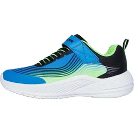 SKECHERS Microspec Advance Blue / Lime Textile / Synthetic / Orange / Black Trim 32