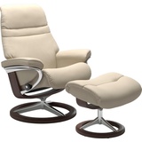 Stressless Relaxsessel STRESSLESS Sunrise Sessel Gr. Leder BATICK, Rela x funktion-Drehfunktion-PlusTMSystem-Gleitsystem-BalanceAdaptTM, B/H/T: 79 cm x 103 cm x 73 cm, beige (cream batick) Lesesessel und Relaxsessel