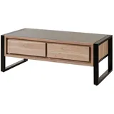 MASSIVMOEBEL24.DE Couchtisch Denver Beige Akazie 120 x 60 x 45 cm