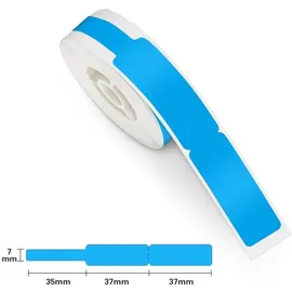 Niimbot Thermoetiketten für Kabel, 12,5x74+35, 65 Stück, blau