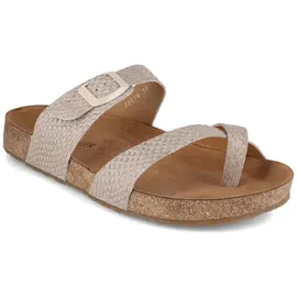 HAFLINGER Juno sand Damen Zehensteg in Beige, Größe 42 - Beige - 42