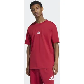 adidas ESSENTIALS SMALL LOGO SINGLE JERSEY rot XXL