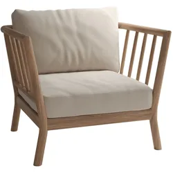 Fritz Hansen - Skagerak Tradition Outdoor Lounge Chair, Teak / light sand