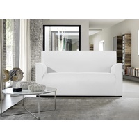 BIANCHERIAWEB Magico Sesselbezug, elastisch, einfarbig, Weiß, geeignet für Sessel von 85 bis 100 cm mit Sitztiefe 65 cm, Sesselbezug schmutzabweisend und fusselfrei