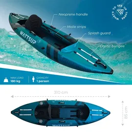 Wattsup Cod Aufblasbares Kajak blau