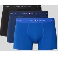 Slim Fit Trunks aus Baumwoll-Mix, Blau, S