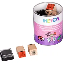 Heyda Stempel-Set Prinzessinen & Feen Schwarz 15 St.