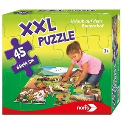 Noris Puzzle XXL Puzzle Urlaub auf dem Bauernhof. 45 Teile, Puzzleteile