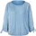 Tom Tailor Denim Damen Loose Fit Longsleeve mit Streifen & Raffarm 31347 - Small Mid Blue White Stripe L - L