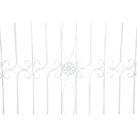 deluke Gartenzaun 124 x 116 cm Antik-Weiß