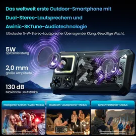 lagenio Rhino 1 Pro 8 GB RAM 256 GB Schwarz