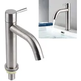 Küche Waschbecken Bad Wasserhahn, Edelstahl Küche Kalte Waschbecken Wasserhahn Einhand Bar Wasserhahn für Badezimmer Küche Kleiner Wohnmobil Camper Bauernhaus Eitelkeit Toilette