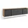 SKRAUT HOME Lowboard 207x50x35 cm Schwarz/Eiche Holzwerkstoff