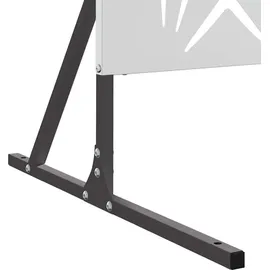 vidaXL Sichtschutz 100 x 50 x 180 cm Grau Stahl