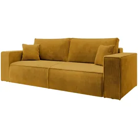 Selsey Schlafsofa, Kupfer, Textil, 3-Sitzer, 257x85x102 cm, Wohnzimmer, Sofas & Couches, Schlafsofas
