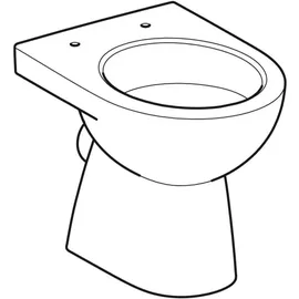 Geberit Renova Stand-WC mit WC-Sitz Weiß spülrandlos