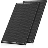 WERCHTAY 240w Solarpanel, Hohe Effizienz Monocrystalline Solarmodul, Full Black Aluminium Frame Solar Panel, 12V/24V PV Modul Ideal for Balkonkraftwerk, Wohnmobil, Garden Shed, Boot (120W*2)